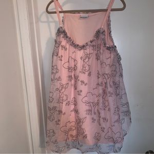 Urban Outfitters Nicopanda Pink Mesh Mini Bunny Tavi Dress size Medim NWT
